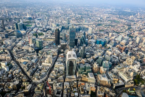 Preview: Aerial view of London cityscape, England