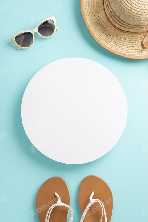 Preview: Get ready for the ultimate summer getaway with this top vertical view flat lay