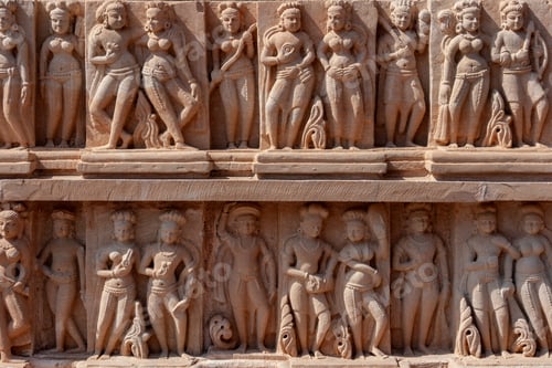 Preview: Hindu sculpture at the Mahavira Temple - Osian - India