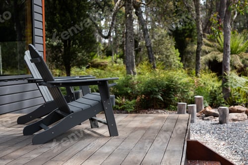 Preview: tiny home cabin off the grid remote decking chairs travel