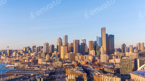 Preview: Downtown Seattle, Washington at dusk