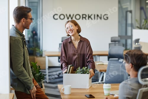 Preview: Smiling Young Woman at New Job