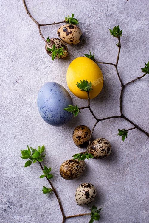 Preview: Easter eggs paint with natural dye