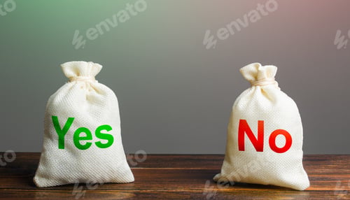 Preview: Two bags with Yes and No. Risk planning. Advantages and disadvantages.