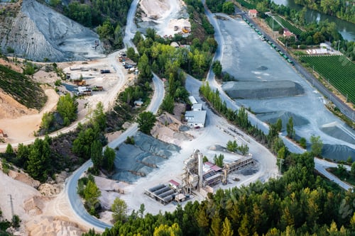 Preview: Aerial View of Quarry in La Rioja, Spain