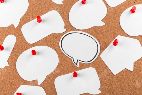 Preview: The cork board with blank notes