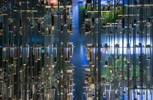 Preview: Scientific samples in storage containers