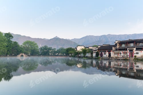 Preview: a village in the chinese paintings