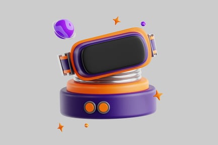 Preview: Retro space device mockup