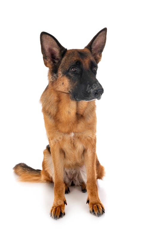 Preview: german shepherd in studio