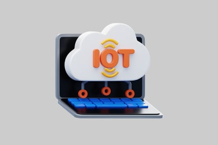 Vista previa: Laptop conceptual de Internet de las cosas