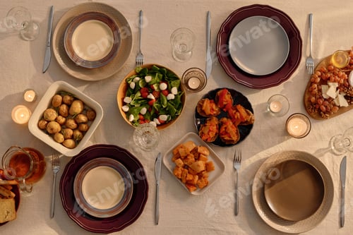 Preview: Table Served for Four Person