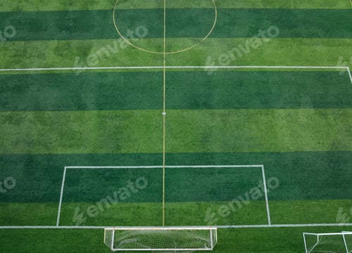 Preview: Aerial view of football field