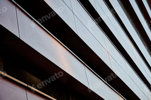 Preview: Modern building facade with geometric pattern