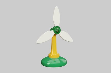 Preview: Stylized wind turbine cartoon