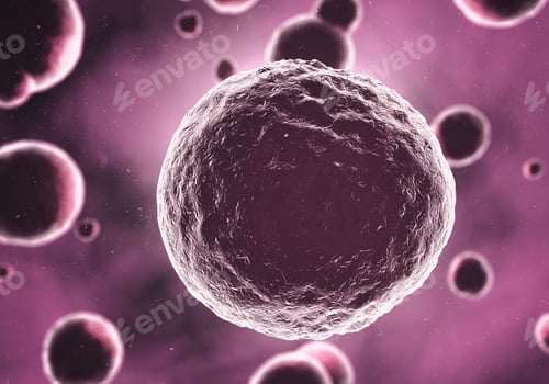 Preview: Microbes magnified. Image of bacteria as seen under a microscope.