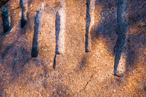 Preview: An unusual stone stone with traces of processing