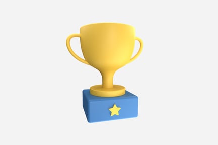 Preview: Throphy UI 3D Illustration