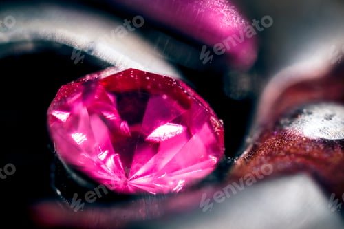 Preview: Macro shot of the pink precious gem