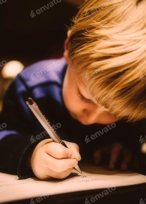 Preview: Little Boy Writing