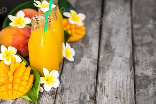 Vista previa: Mango juice background