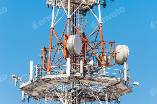 Preview: Telecommunication mast TV antennas wireless technology