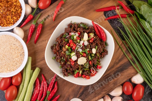 Preview: Spicy minced meat, made from raw meat.