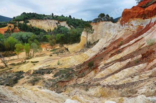 Preview: View of The Provencal Colorado - Provence, France.