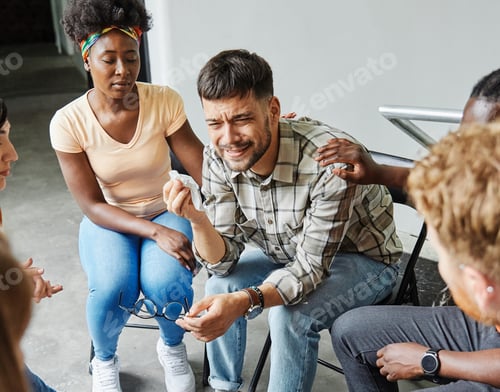 Preview: psychotherapy meeting woman support group mantherapy psychology patient