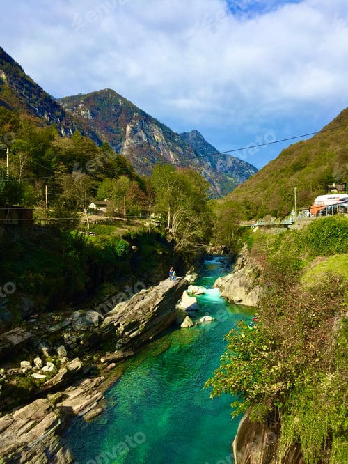 Preview: Switzerland Mountains and river