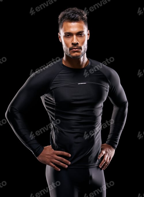 Preview: He has that body...Studio portrait of a handsome young man in sportswear.
