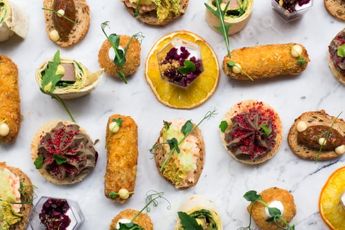 Preview: Appetizers table with different antipasti snacks