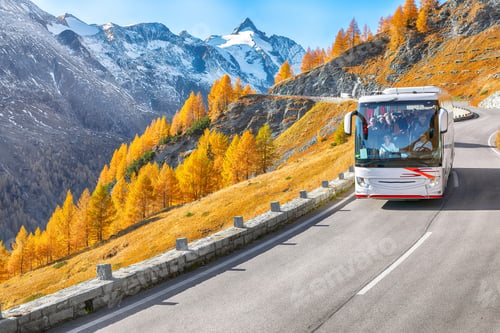 Preview: Amazing view of Grossglockner High Alpine Road at autumn.