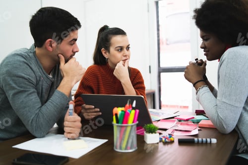 Preview: Creative designers working in a project together.
