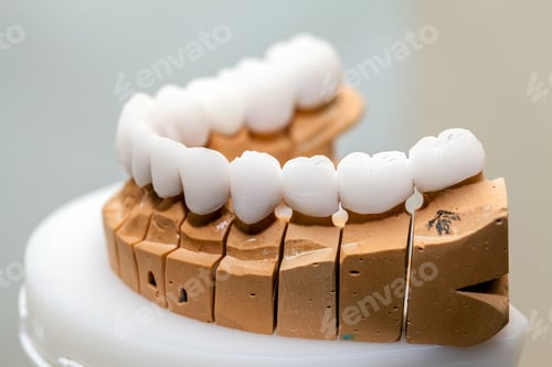 Preview: Zirconium Porcelain Tooth plate in Dentist Store