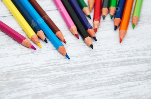 Preview: colorful school pencils