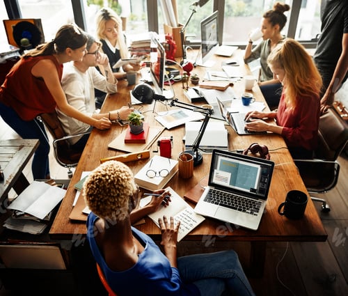 Preview: African Descent Brainstorming Working Workplace Concept