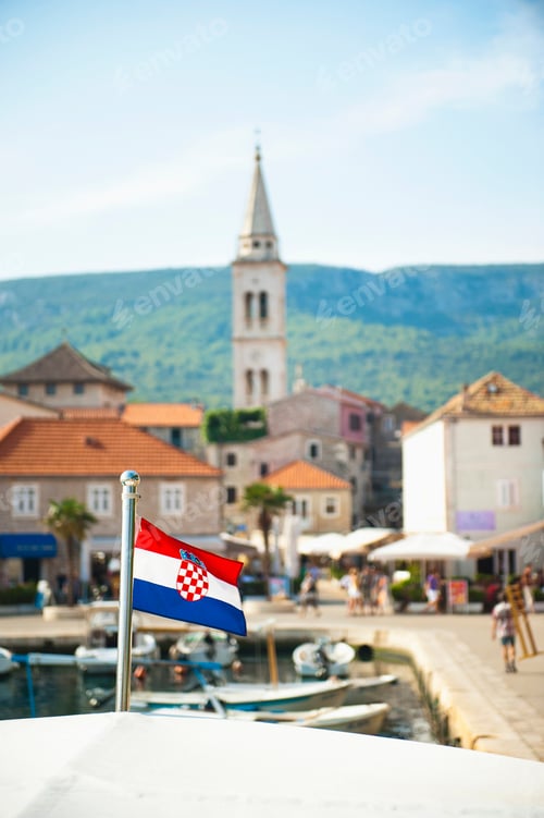 Preview: Photo of Jelsa Harbor, Hvar Island, Dalmatia (Dalmacija), Croatia