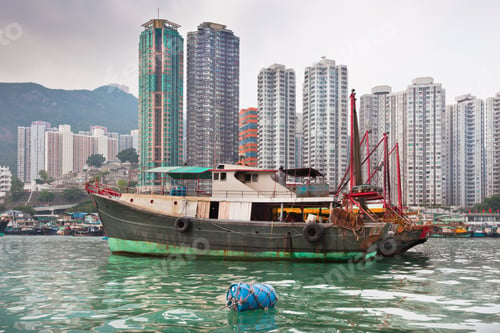 Preview: Floating village in the Aberdeen bay in Hong Kong