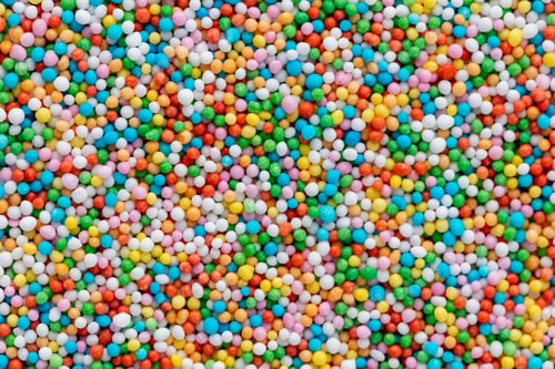 Preview: Thousands sprinkles tiny sugar beads for decorating cakes and desserts background.