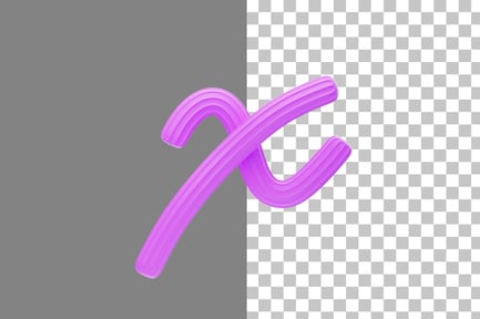 Preview: Creamy X 3D Icon