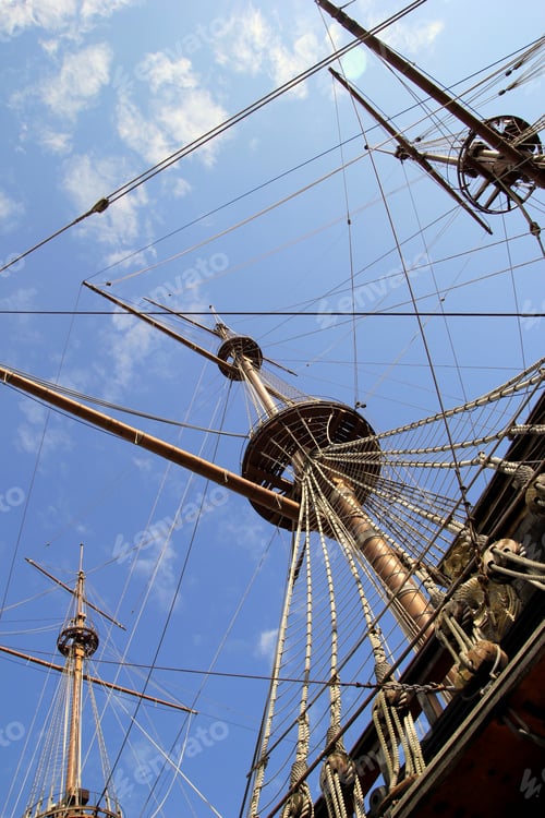 Preview: Travel to Genoa, Italy. The part of the ship with the mast.