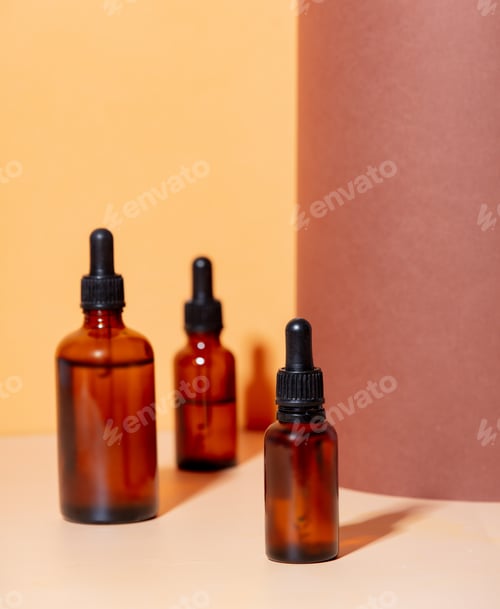 Preview: Three bottles with oil