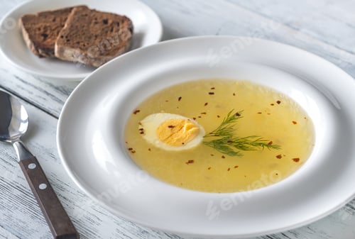 Preview: Bowl of chicken stock