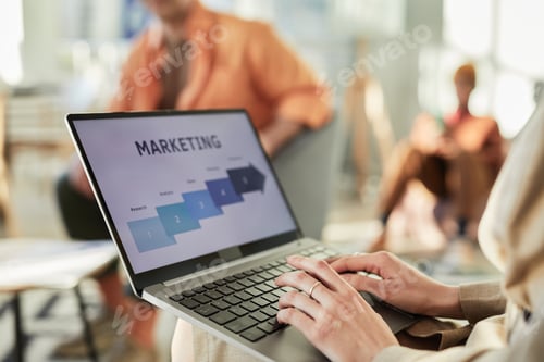 Preview: Marketing Data On Laptop Screen