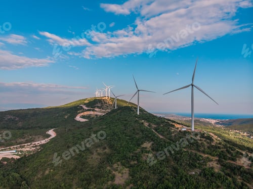 Preview: Wind power stations. Renewable energy and clean energy. Wind power is the use of air flow through