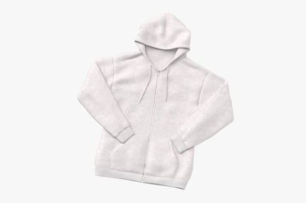 Preview: Female Zip-Up Hoodie with Pockets - Basic Relaxed Fit