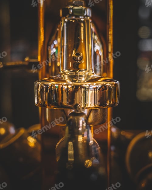 Preview: Vertical shot of a coffee maker machine.