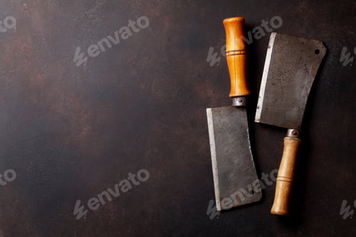 Preview: Butcher. Vintage meat knives