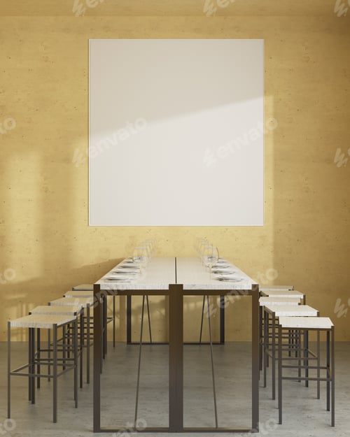 Preview: The working room consists of a workbench and a picture frame on the wall.